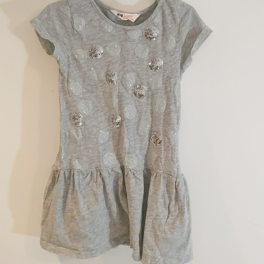 H&M Gray short sleeve dress